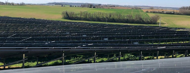 Le parc solaire de Saint Paulet