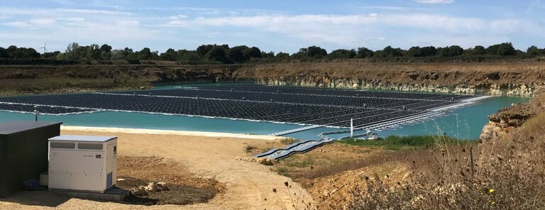 flotovoltaïque Saint Maurice la Clouère