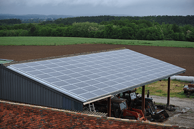 Projet de bâtiment photovoltaïque céréalier dans le Haut-Rhin
