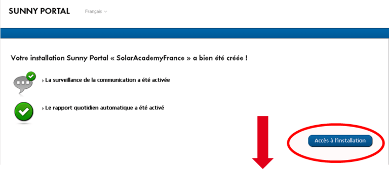 Sunny Portal programmation