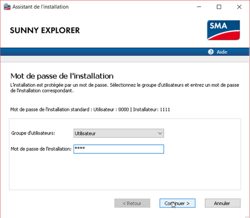 Sunny Explorer : Se connecter à l'onduleur