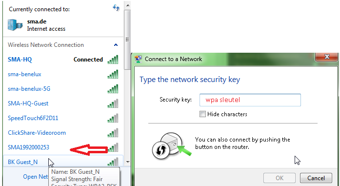 Interface depuis un PC
