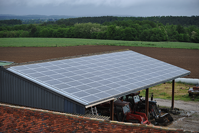 Projet de bâtiment photovoltaïque céréalier dans le Haut-Rhin